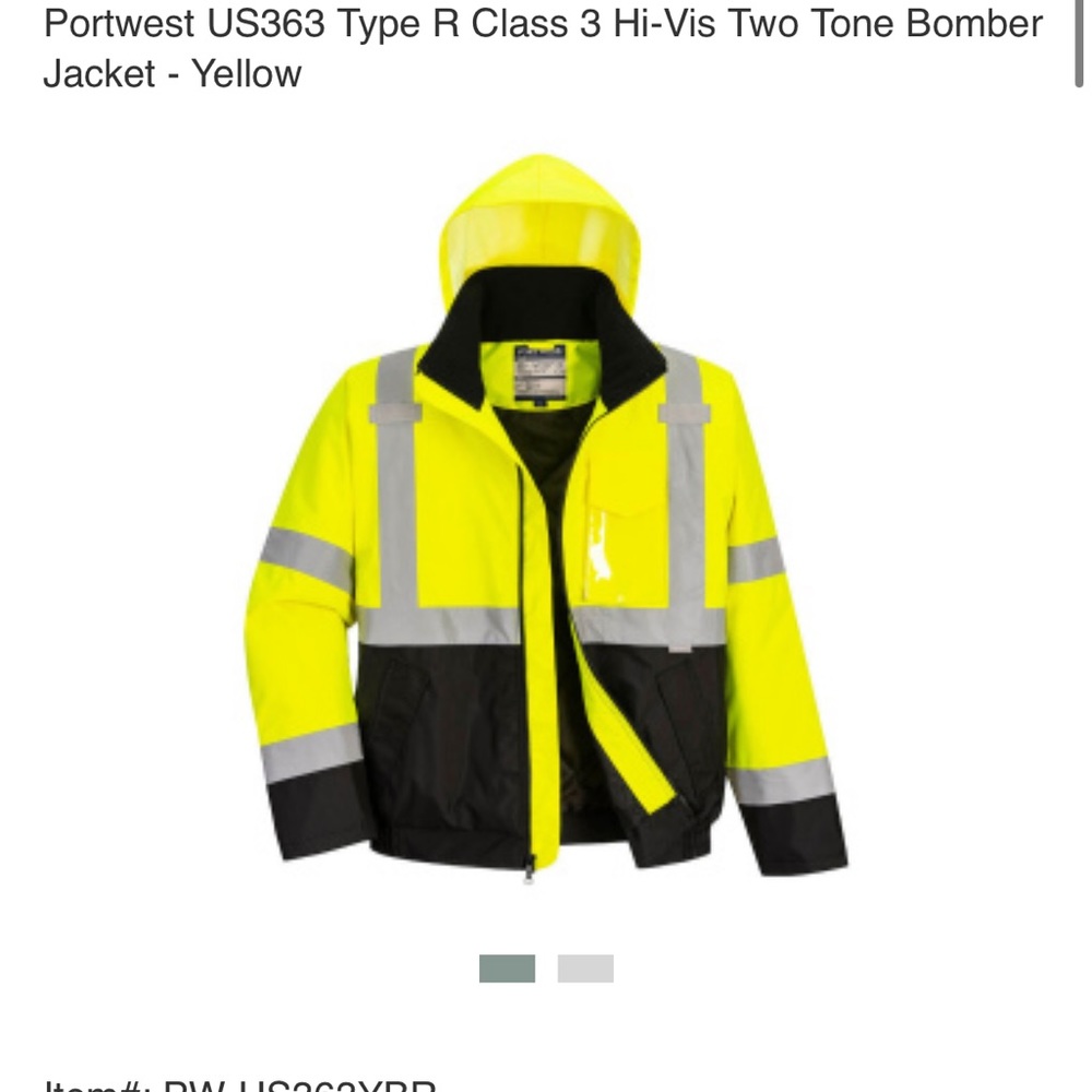 New in bag. Hi visual 2 tone jacket. Size large.